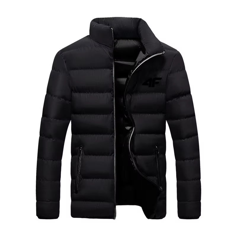 2025 New Winter Long Sleeve Cotton Coat Zipper Jacket Men'S Cotton Coat