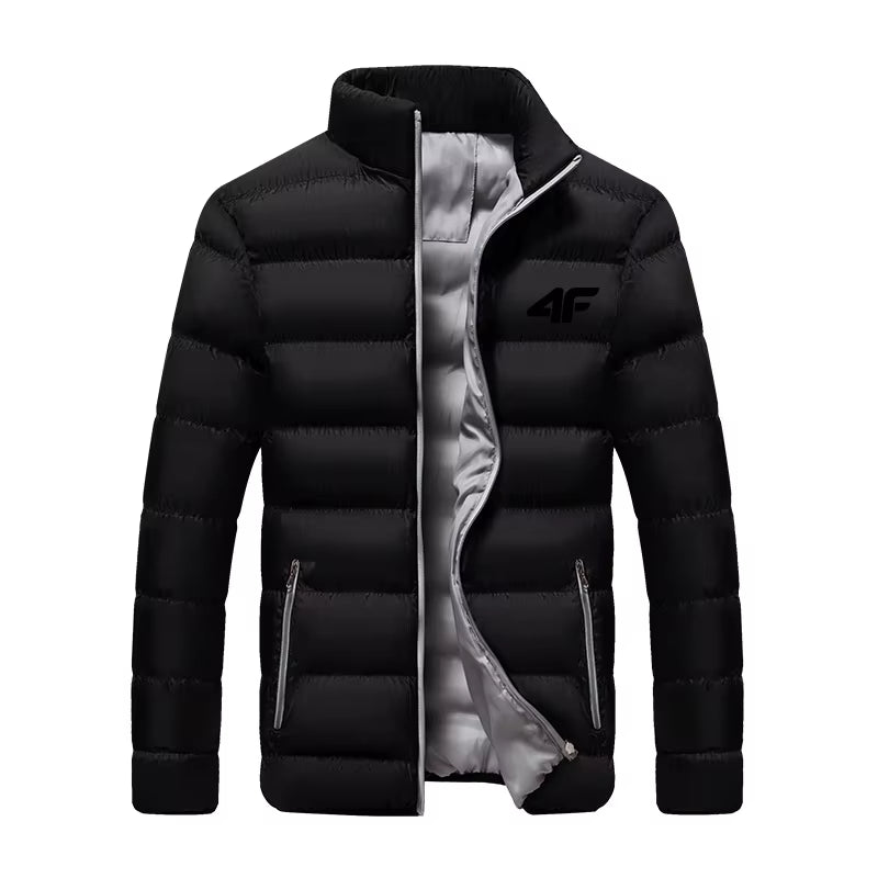 2025 New Winter Long Sleeve Cotton Coat Zipper Jacket Men'S Cotton Coat
